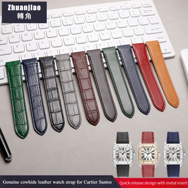 High Quality Cowhide Leather W - огляд і ціна Cartier Watch Santos