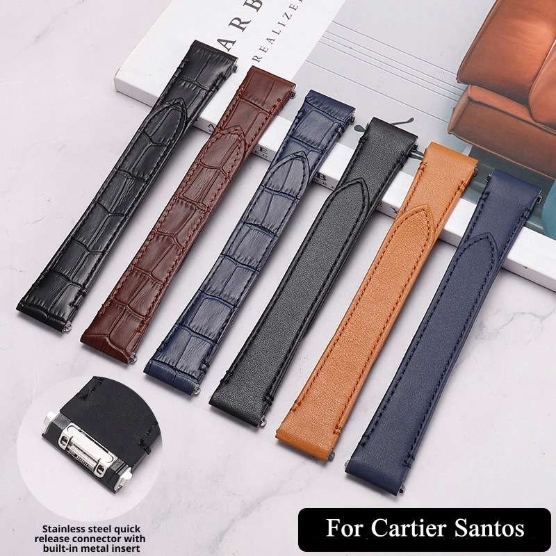 High Quality Cowhide Leather W - огляд і ціна Cartier Watch Santos