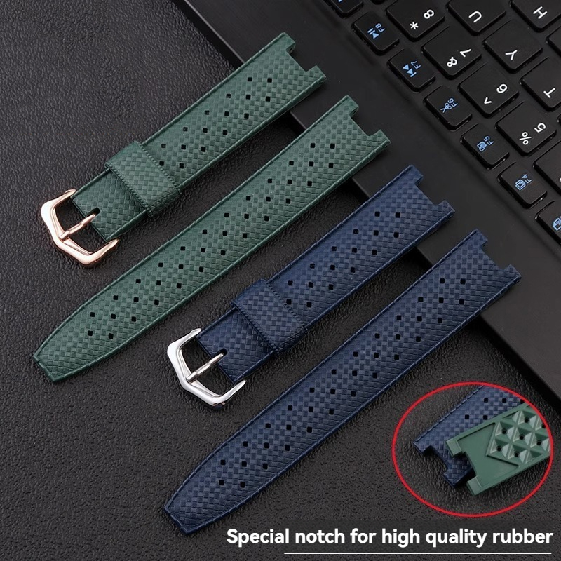 Rubber Men's Watch Strap for C - огляд і ціна Cartier Watch Tank