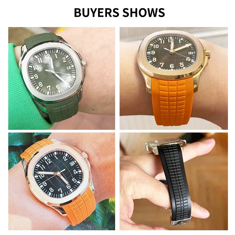 Imported 21mm Sweatproof Silic - огляд і ціна Patek Philippe Watch Aquanaut
