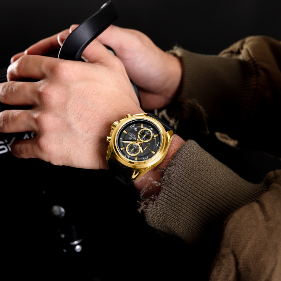NAVIFORCE  Hands Wristwatches  - огляд і ціна Leather Watch Band Men